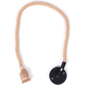 Lampa wisząca w stylu vintage z liny konopnej 1m [22250000728]
